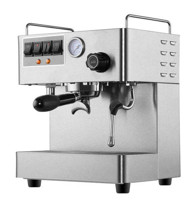 Italian Pump Espresso Coffee Machines / 15 Bar Pump Espresso Maker With SS Housing