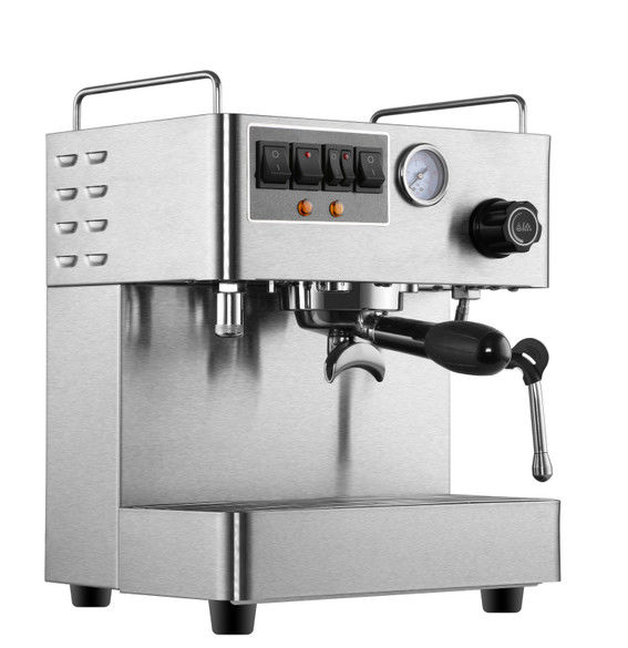 Italian Pump Espresso Coffee Machines / 15 Bar Pump Espresso Maker With SS Housing